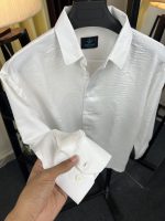 Solid Boxy Fit Shirt-White - Image 3