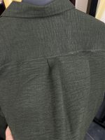 Solid Boxy Fit Shirt-Olive Green - Image 4